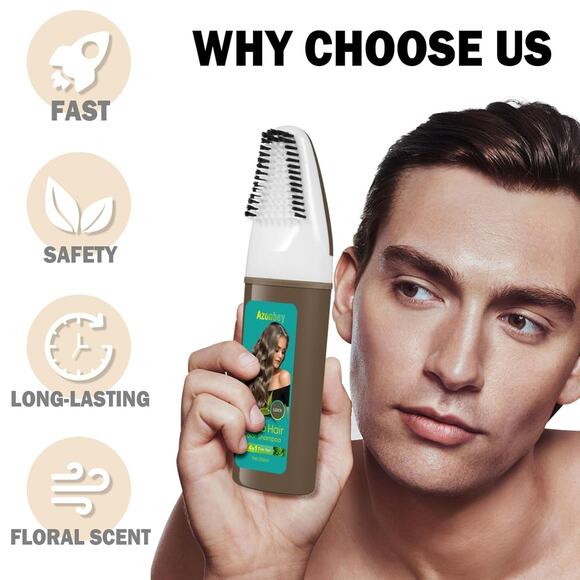 Linen Hair Dye Shampoo,Hair Dye,Hair Color Shampoo,Champu Para Canas 4 in 1 Semi - Picture 6 of 6